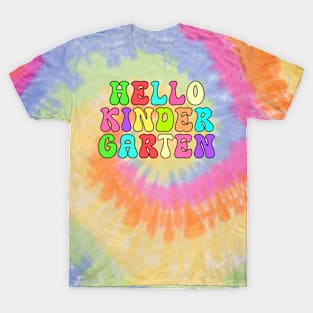 Hello Kindergarten, Colorful Tie Dye T-Shirt